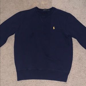 Navy blue Ralph Lauren polo crew neck sweater